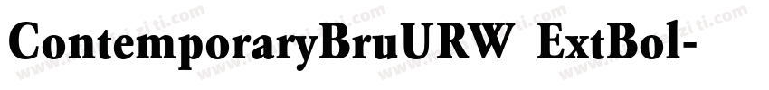ContemporaryBruURW ExtBol字体转换